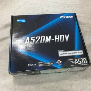 ジャンク品 ASRock AMD Ryzen 3000/4000シリーズ(Soket AM4)対応 A520チップセット搭載 Micro ATX マザーボード A520M-HDV