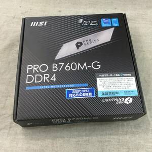 現状品 MSIマザーボード PRO B760M-G DDR4 第14/13/12世代CPU(LGA1700)対応 mATX 2xGen4 M.2 [Intel B760 搭載] MB5997