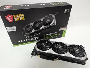 MSI GeForce RTX 4070 Ti VENTUS 3X 12G OC