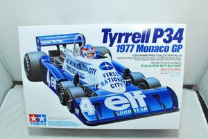 ■　希少！未開封　タミヤ　1/20　タイレル　P34　1977 モナコ GP　シックスホイーラー　フィギュア/エンジン付　■