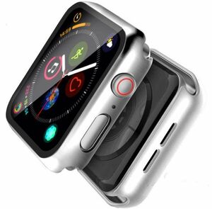 【A65】Apple Watch 画面保護ケース 耐衝撃 40mm(シルバー)