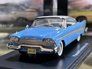 ネオ NEO Scale Models 1/43 Plymouth Fury Hardtop 1958 Blue/White [NEO 46085] (サイドモールに浮きがあります。)