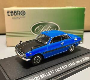 1円 スタート エブロ 1/43 ISUZU BELLETT 1600 GTR いすゞ ベレット GTR '69 ブルー