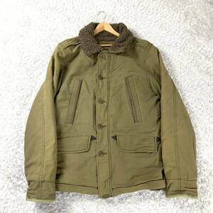 Abercrombie & Fitch アバクロンビー＆フィッチ ボア ジャケット ミリタリージャケット ブルゾン グリーン カーキ B-9 jacket XL YA6201