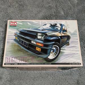  out of print [ Ben hobby ] 1/24 Renault 5( thank ) turbo unopened Driver figure entering decal NG Tamiya gold type product motor laiz box damage have 