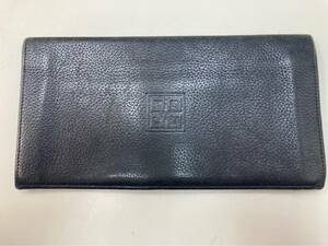 S【2D16】GIVENCHY　ジバンシー　札入れ　財布　長財布　ウォレット　ブラック　レトロ　ヴィンテージ　小物　メンズ