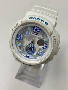 S【2D28】CASIO　カシオ　BABY-G　ベイビージー　ベビーG　BGA-190　不動　動作未確認　腕時計　時計　ブルー　ホワイト　レトロ