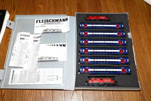 Flesicshmann 734006+734077 SBB RE420 機関車+「Lion」客車8両セット/DCCサウンドDC仕様【中古品】