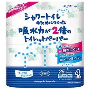 シャワー吸水力が2倍のトイレット4R × 24点