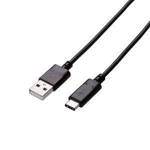 【5個セット】エレコム USB3.1ケーブル/Gen2/A-Cタイプ/認証品/3A出力/0.5m/ブラック USB3-AC05NBKX5