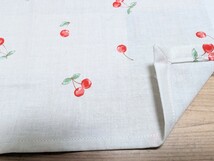 ＊40×60cm＊ハンドメイド＊ランチョンマット3枚セット＊給食＊チビユニコーン・さくらんぼ柄＊入園・入学・新学期準備＊小学校_画像4