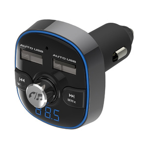 Bluetooth FM transmitter full band USB2 port 4.8A automatic judgment ilmi 7 color hands free telephone call smartphone music . possible to listen Kashimura KD-210
