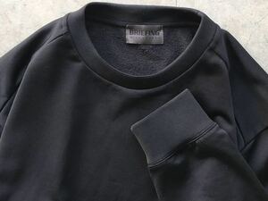 BRIEFING 吊り裏毛 スウェットシャツ XL ブリーフィング メンズ トレーナー セーター パーカー 黒 ブラック