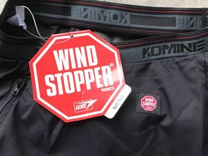 新品 KOMINE [WINDSTOPPER Warm Inner Pants ACTIVE] LL コミネ ライダース メンズ ウインドストッパー インナーパンツ 防風 ナイロン 黒