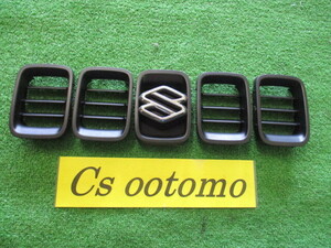 AIR6207■保証付■ジムニー JB23W◆◆フロント グリル 5個SET◆◆エンブレム■H12年■宮城県～発送■発送サイズ A/棚K30