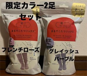 2023年12月生産分で終了 靴下サプリ 足の冷えない不思議なくつ下 まるでこたつソックス 限定カラー2足セット