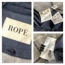 ROPE ロペ ライナー付 トレンチコート レディース サイズ40 L ネイビー_画像9