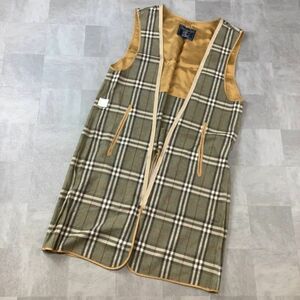 90‘ Burberry バーバリー ノバチェック ライナージャケット メンズ L相当 ブラウン グレー