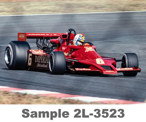 2L 生写真【2L-3523】グンナー・ニルソン #6　赤いロータス78/DFV インペリアルタバコカラー 1977年10月 F1日本グランプリレース