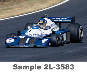 2L 生写真【2L-3583】ロニー・ピーターソン #3　6輪車 ティレルP34/DFV 1977年10月 F1日本グランプリレース