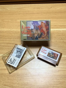 中古ファミコンソフト　動作確認 西武の掟　Law of the West R53V5907 1985 箱、内ケース、説明書付き　ゆうパケットミニ発送180円