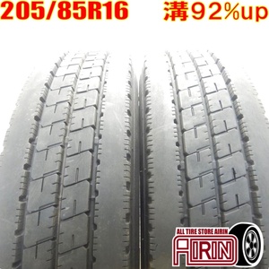 中古タイヤ 205/85R16 117/115N BRIDGESTONE DURAVIS R207 サマータイヤ 2本セット エルフ 中古 16インチ