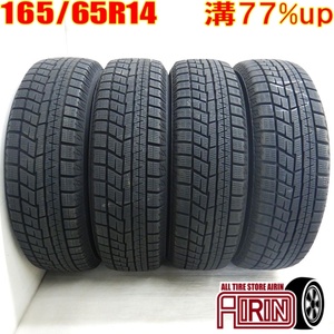 中古タイヤ 165/65r14 スタッドレスタイヤ YOKOHAMA iceGUARD 6 IG60 4本セット タンク パッソ ルーミー デリカD:2 中古 14インチ