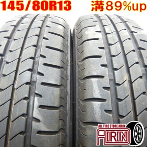 中古タイヤ 145/80r13 タイヤ BRIDGESTONE NEWNO 2本セット モコ キャロル フレアワゴン プレオ 中古 13インチ