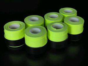 * prompt decision grip tape 7 piece color : neon yellow wet type end tape attaching badminton tennis Golf *