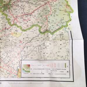 w19 戦前 彩色 古地図【大日本分県地図 岐阜県】日本統制地図 袋付き 市街地 名勝案内 時代物 版画 骨董 古美術 和本 古書の画像4