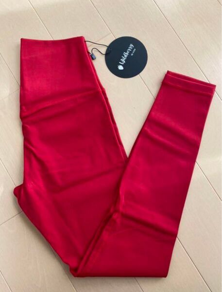 【新品】ヨガ ジム レギンス 赤 日本サイズL Yoga Leggings