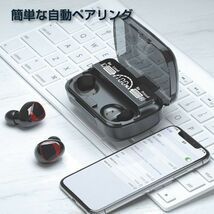 ワイヤレスイヤホン bluetooth5.3 2023 ブルートゥース イヤホン片耳 両耳 HiFi 高音質 防水 iPhone 軽量 android_画像4