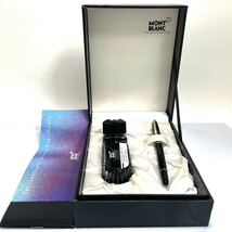 1円スタート　未使用保管品　MONTBLANC モンブラン MEISTERSTUCK マイスターシュテュック　万年筆 ペン先　14K　585 インク　ケース付_画像1