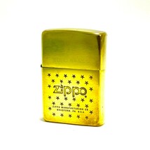 ZIPPO　ジッポー ジッポ 　SOLID BRASS ソリッドブラス　オイルライター 喫煙具 ゴールドカラー_画像1