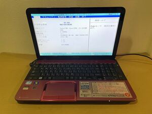 TOSHIBA dynabook T552/47FRD Core i5-3210M 2.5GHz/メモリ8GB/HDDなし/ブルーレイBDR-TD04D/BIOS起動【ジャンク】