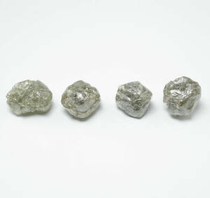 ★おまとめ天然ダイヤモンド原石 4P ビッグサイズ 最高級 9.64ct ルース 宝石 ジュエリー jewelry