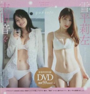DVD 雪平莉左 志田音々 未開封 週刊プレイボーイ付録