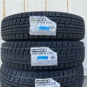 収納袋付 送料無料 未使用品 2本セット (LP0002.8) 165/70R14 81Q YOKOHAMA iceGUARD iG60 スタッドレスタイヤ 2020年～　165/70/14