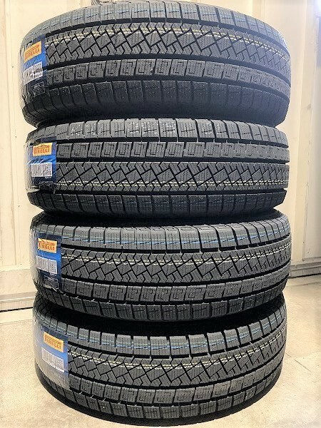 収納袋付 送料無料 新品 4本セット (KW0002.8) 195/65R15 91T　PIRELLI ICE ZERO ASIMMETRICO　スタッドレスタイヤ 2022年 195/65/15