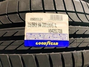 収納袋付 未使用品 2本セット (KB0032.8) 215/35R18 84W XL GOODYEAR ASYMMETRIC 夏タイヤ 2017年～ 215/35/18