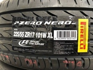 収納袋付 未使用品 4本セット (KA0122.21) 225/55R17 PIRELLI P ZERO NERO GT 夏タイヤ 2019年～ 225/55/17