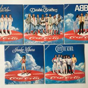 2423●COCA-COLA SUPER RECORD 5枚 クリスタルキング/三原順子/ABBA/Doobie Brothers/アバ ドゥービーブラザーズ ノーランズ ピクチャー盤の画像1