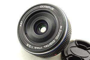 【良品】OLYMPUS オリンパス M.ZUIKO DIGITAL 17mm F2.8 ブラック #4299