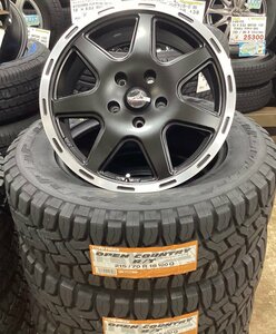 ラ・ストラーダ　ティラードクロス　16×7Ｊ　5Ｈ114　+38 トーヨー　オープンカントリー　215/70Ｒ16 デリカＤ5などに！