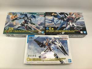 ☆ガンダム一番くじC賞エアリアル＋G賞ダブルオーダーバー＋E賞ビルトストラク　まとまて未組立♯198507-23