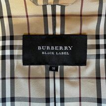 美品!!最高級ラムレザー!!バーバリーブラックレーベル『魅惑の逸品』BURBERRY BLACK LABEL レザーコート ノバチェック ラビットファー M 黒_画像9