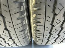 BRIDGESTONE 215/70R15 DURAVIS R670 バリ山ミックスホイール付き、15×6.5J、+27、139.7/H6、9.32mm前後、バランス済み、ハイエースに_画像8