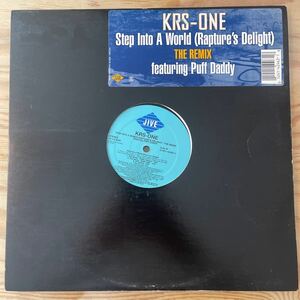 KRS ONE/STEP INTO A WORLD/レコード/中古/CLUB/DJ/HIPHOP/feat.Puff Daddy/