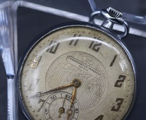 KY2-36　動作品　CHRONOMETER PINNACLE GENEVA スイス製 機械式 手巻き 懐中時計 ビンテージ 稼働品_画像4