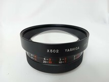 YASHICA ヤシカ YASHIKOR AUX TELEPHOTO X502 AUX WIDE ANGLE X412 セット テレコンワイコンヤシカ　T46_画像9